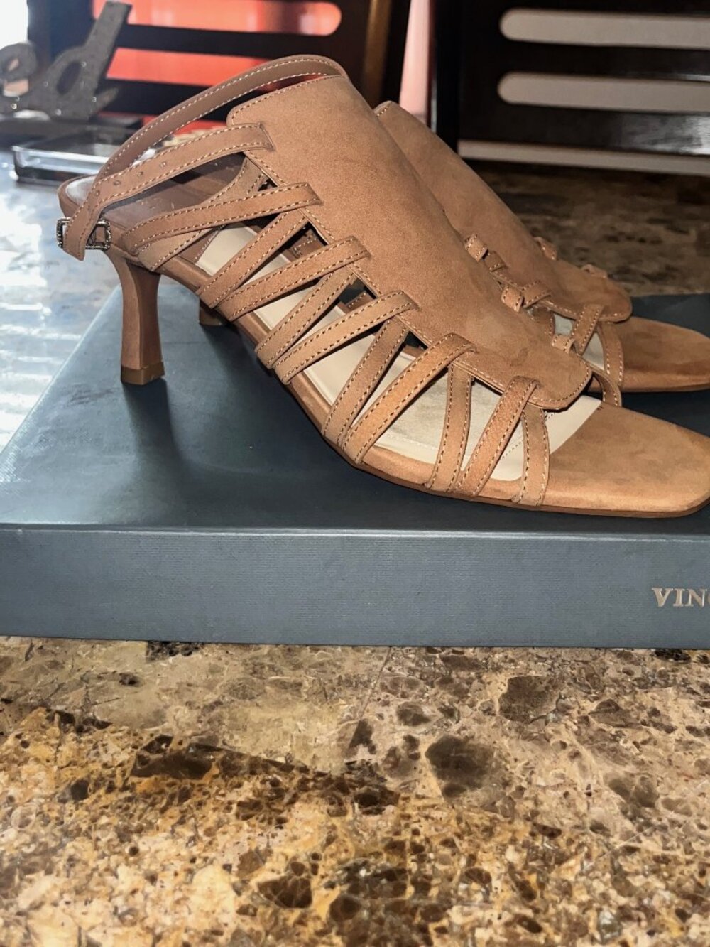 Neutral colored heels
